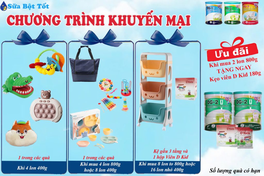 Sữa Dê DG NewZeland Tặng Quà Trung Thu Cho bé