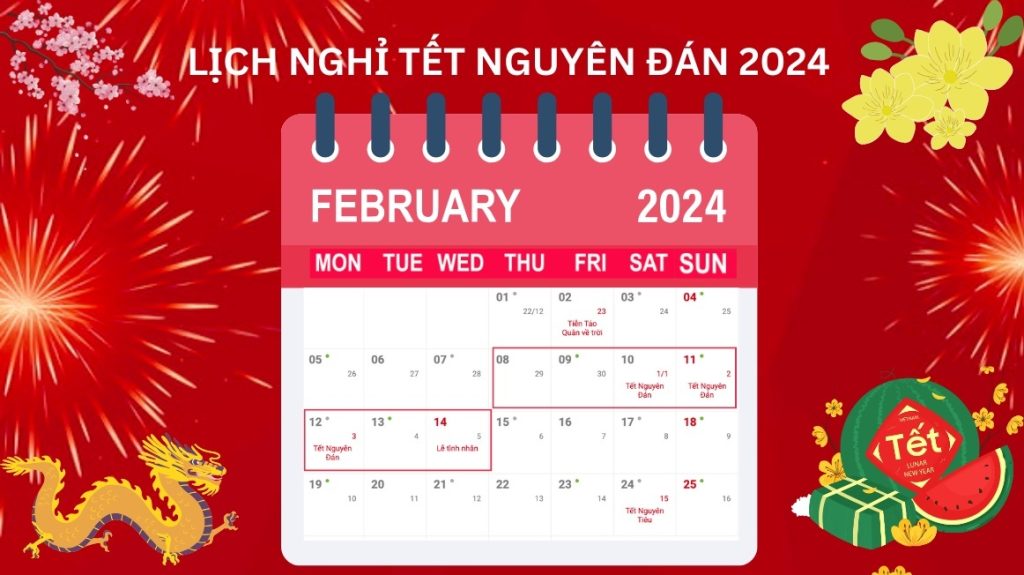 THÔNG BÁO LỊCH NHẬN ĐƠN HÀNG & NGHỈ TẾT NGUYÊN ĐÁN 2024