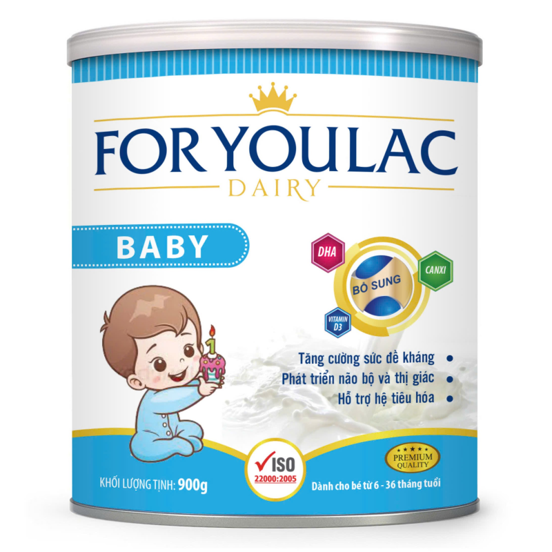 FOR YOULAC BABY 900g (Dành cho trẻ từ 6 – 36 tháng tuổi)