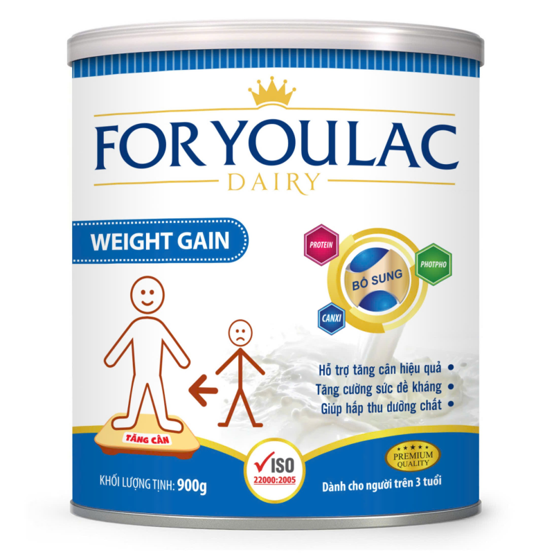 FOR YOULAC WEIGHT GAIN (Dành cho người từ 3 tuổi trở lên)